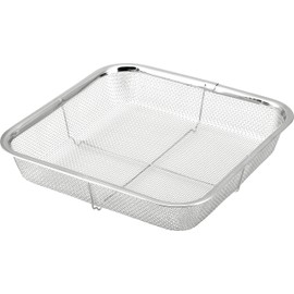 ミネックスメタル ステンレス ミニ角ざる 22cm AMN02005