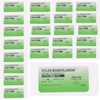 30 Pieces Nylon 3.0 Sutures, Training Threads with Curved Needles,