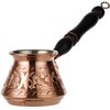 DEMMEX Thickest Copper Turkish Greek Arabic Coffee Pot, Stovetop Coffee