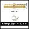 Hihaha 1 Set 8mm Copper Hose Barb Fitting Connector with