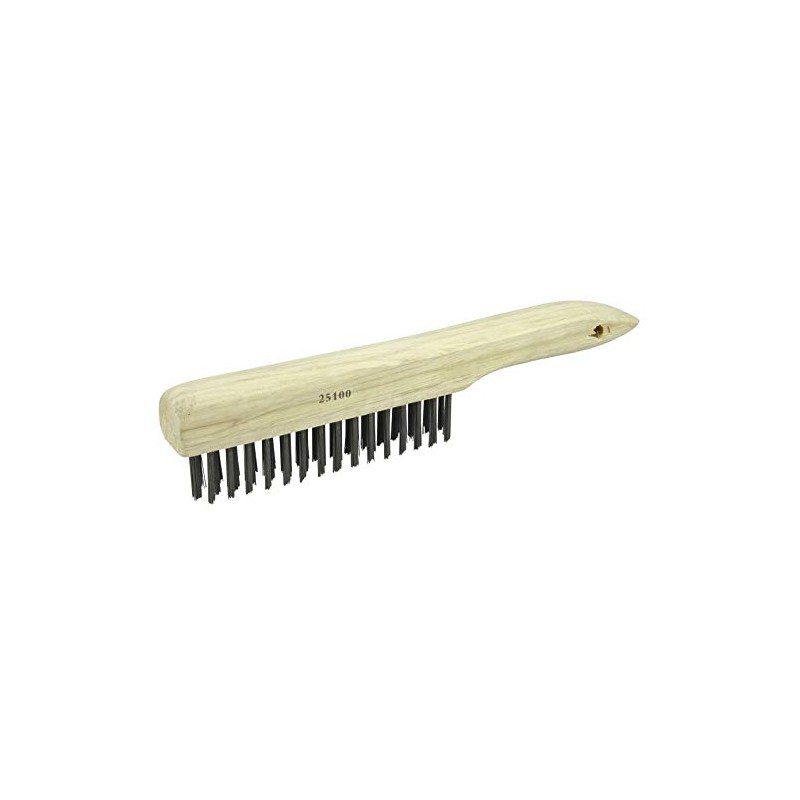 Weiler 25100 Vortec Pro Scratch Brush, .012 Carbon Steel Fill,