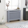 vidaXL Radiator Cover Anthracite 44.1"x17.5"x31.9" MDF