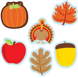 Carson Dellosa – Fall Mix Mini Colorful Cut-Outs, Fall Classroom Décor, 36 Pieces, Assorted Designs (120180)