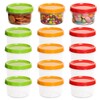 Cozary 15 Pezzi Contenitori Ermetici per Alimenti Piccoli, 250ML Riutilizzabili