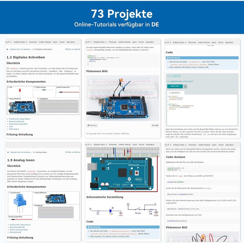 SUNFOUNDER Project The Most Complete Electric Starter Kit, Compatible with