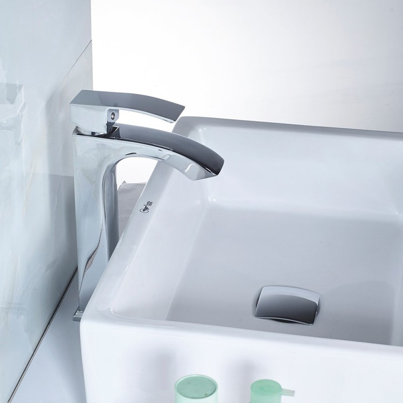 MissMin Square pop up drain without overflow chrome for risen