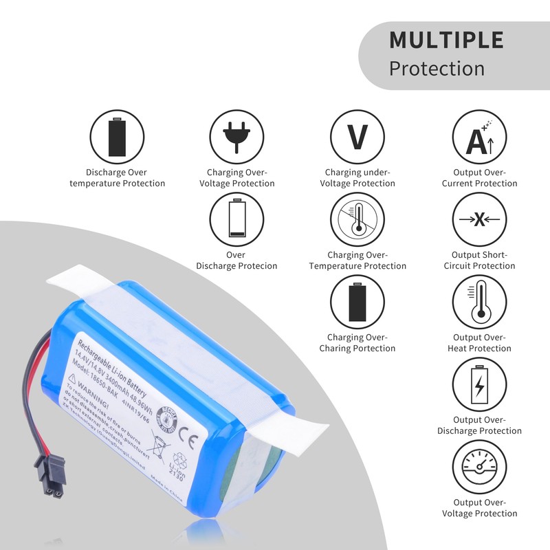 DGFTB 3400mah Vacuum Battery for Eufy RoboVac LR20, LR30 Hybrid+,