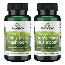 Swnason Hongo Melena De Leon 500 Mg, 60 Cápsulas, Pack 2 Sin Sabor