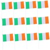 Totority 20pcs Mini Ireland Handheld Flags Lightweight Tear Resistant for