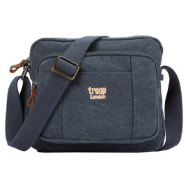 Troop London TRP0235 Classic Canvas Shoulder Bag Denim, Denim, S, denim