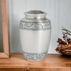 Lightnpro Pewter Cremation Urn for Human Ashes Adult, Hand Crafted