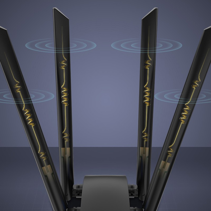 USB3.0 WiFi Adapter with 4 Antenna 2.4GHz 5GHz 1800Mbps WPA3