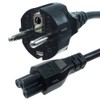 shortix Short Power Cable/Power Cable (CEE 7/4 Plug to Clover