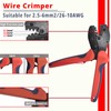 TOMSHIELE Solar PV Panel Crimping Tool Kit with Wire Stripper,