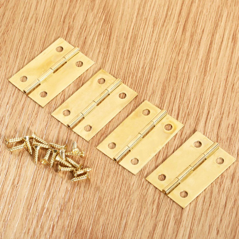 Dophee 32*21mm 20個 平蝶番 丁番 ミニ蝶番 木箱用のヒンジ ウェアヒンジ ドアのヒンジ ドア用金物