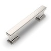 Amerdeco 10 Pack Brushed Satin Nickel Cabinet Pulls 3-3/4 Inch(96mm)