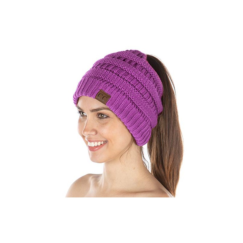 Funky Junque Exclusives BeanieTail - Gorro de cola de caballo