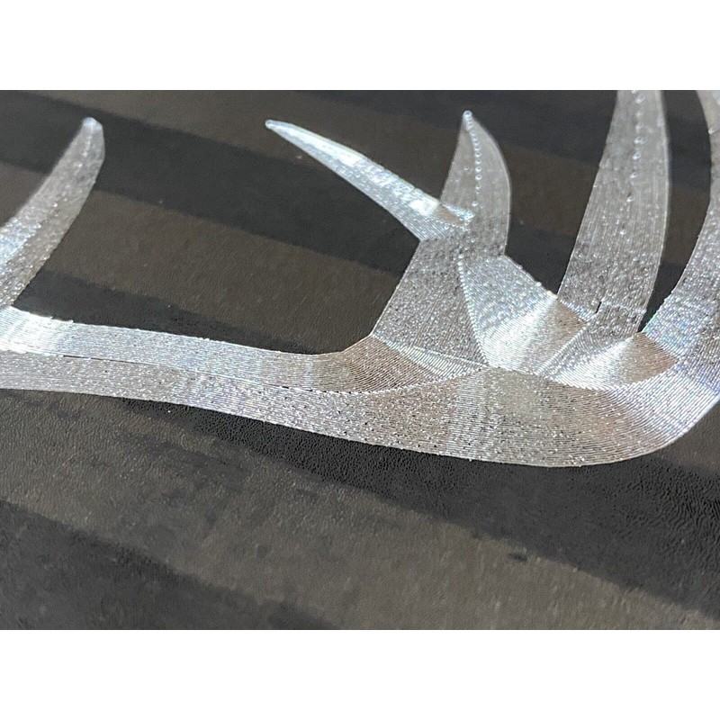 Engraved Deer Antlers Combo Laser US Flag & Diamond Etched
