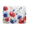 Patriotic Poppies Dish Drying Mat for Kitchen Counter 18x24,4th of