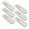 6pcs G9 LED Bulbs 7W Dimmable 360° Illumination Replacement Light