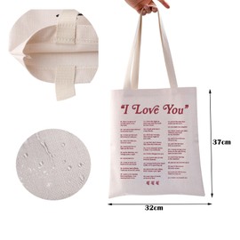 ZJXHPO 5SOS Inspired Tote Bag Y2K Merch Band Fans Reusable Grocery Tote Bag 5SOS Shoulder Bag Music Lover Gift (Love You Piece Tote)