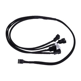 Phobya Y-Cable 4Pin PWM to 4x 4Pin PWM 60 cm – Black