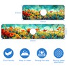 Sink Faucet Absorbing Mat Floral Abstract Oil Painting Sink Splash