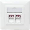 Logilink NK4024 Fibre Optic Junction Box 2 LC Duplex Adapters