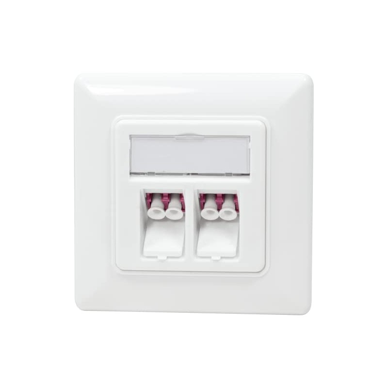Logilink NK4024 Fibre Optic Junction Box 2 LC Duplex Adapters