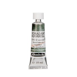 Schmincke Horadam Aquarell, Super Granulation, Mist Black, 15 ml, Very Strong Granulating Colours, Finest, Super Granulating Watercolour Paints