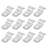PATIKIL 8mm Rigid Pipe Strap, 12 Pcs 304 Stainless Steel