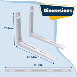Pearwow Outdoor Wall Mounting Bracket for 9000-36000 BTU Mini Split Ductless Air Conditioner Heat Pump Systems,Compressors,Condenser Units,Support up to 400lbs
