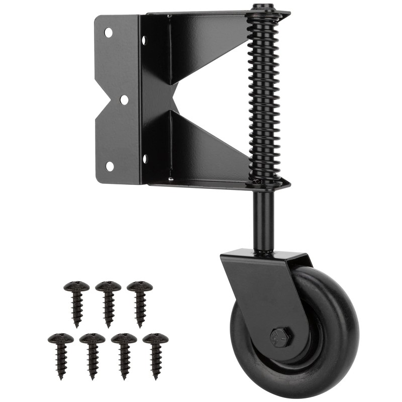 SANKINS Spring Loaded Gate Caster for Wooden Gate PVC Fence,