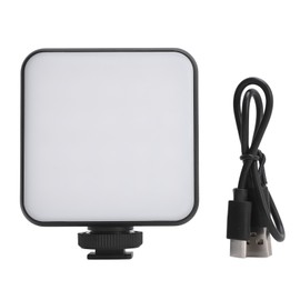 LED Camera Light Dimmable 2500K to 6500K 1200mAh Rechargeable Portable Small Photography Lamp for Live Streaming