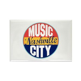 CafePress Nashville Vintage Label Rectangle Magnet, 3"x2" Refrigerator Magnet