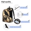 FYCFSLMY Edgar Allan Poe The Raven Skull Backpack with Adjustable