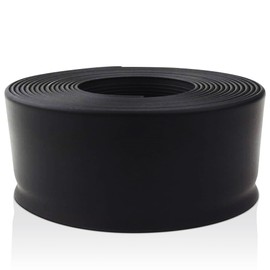 Black Vinyl Wall Base 5 inch X 40 ft Non Glued Wall Base Trim Durable and Flexible - Easy Install Vinyl Floor Base That Resists Scuffing, Cracking and is Ideal to Use All Around Your Home