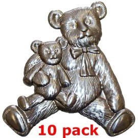 metalcraftusa Metal Stampings Pressed Stamped Bear Cub Polar Black STEEL .020" Thickness M19