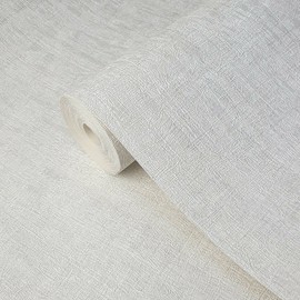 Zambaiti Parati Modern Off White Plain Faux Thread grasscloth Plaster Textured Wallpaper 3D roll