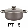 MEGA COOK 18 QT Non-stick Stockpot with Glass Lid