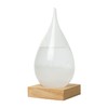 InGenious Teardrop Storm Glass on Stand Ornamental Weather Forecast Barometer
