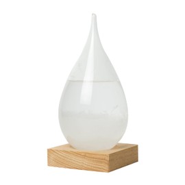 InGenious Teardrop Storm Glass on Stand Ornamental Weather Forecast Barometer