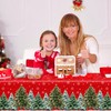 2 Pack Christmas Plastic Tablecloths 54 X 108inch Xmas Tree
