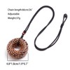 Tan Ran Black Tourmaline Orgonite Rodin Coil Pendant Necklace