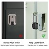 Puroma 10 Pack 2.6 Inch Long Shackle Combination Lock 4