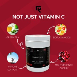 PRP Supplements Vitamin C Plus Powder | Comes in Two Great Tasting Flavours | with Added Green Tea Extract (Orange)