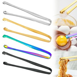 4 Pcs Egg Chalaza Removal Tool,Newyolk Egg Tool,Toothed Design Eggshell Chip Removal Pliers Stainless Steel Multi-Purpose Kitchen Pliers