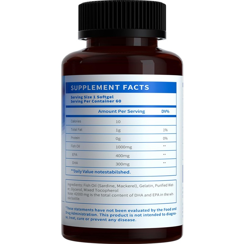 Losoki Deep Sea Fish Oil - 1000 mg EPA &