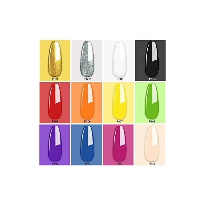 Saviland Gel Para Uñas Saviland 12 Colores Con 15 Pinceles