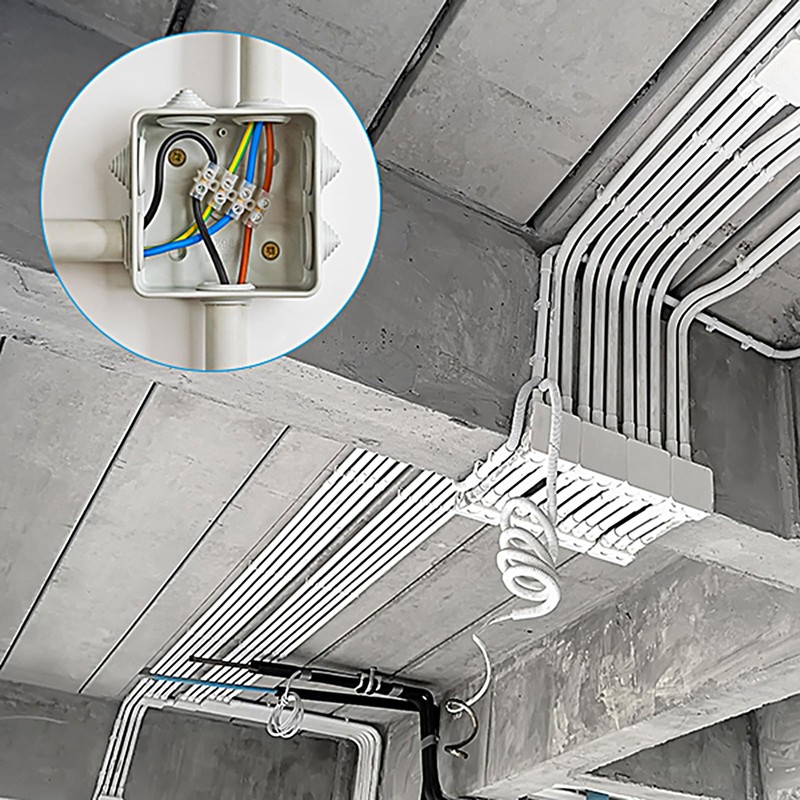 sourcing map 8 Pcs PVC Fitting, 5 Way PVC Fitting